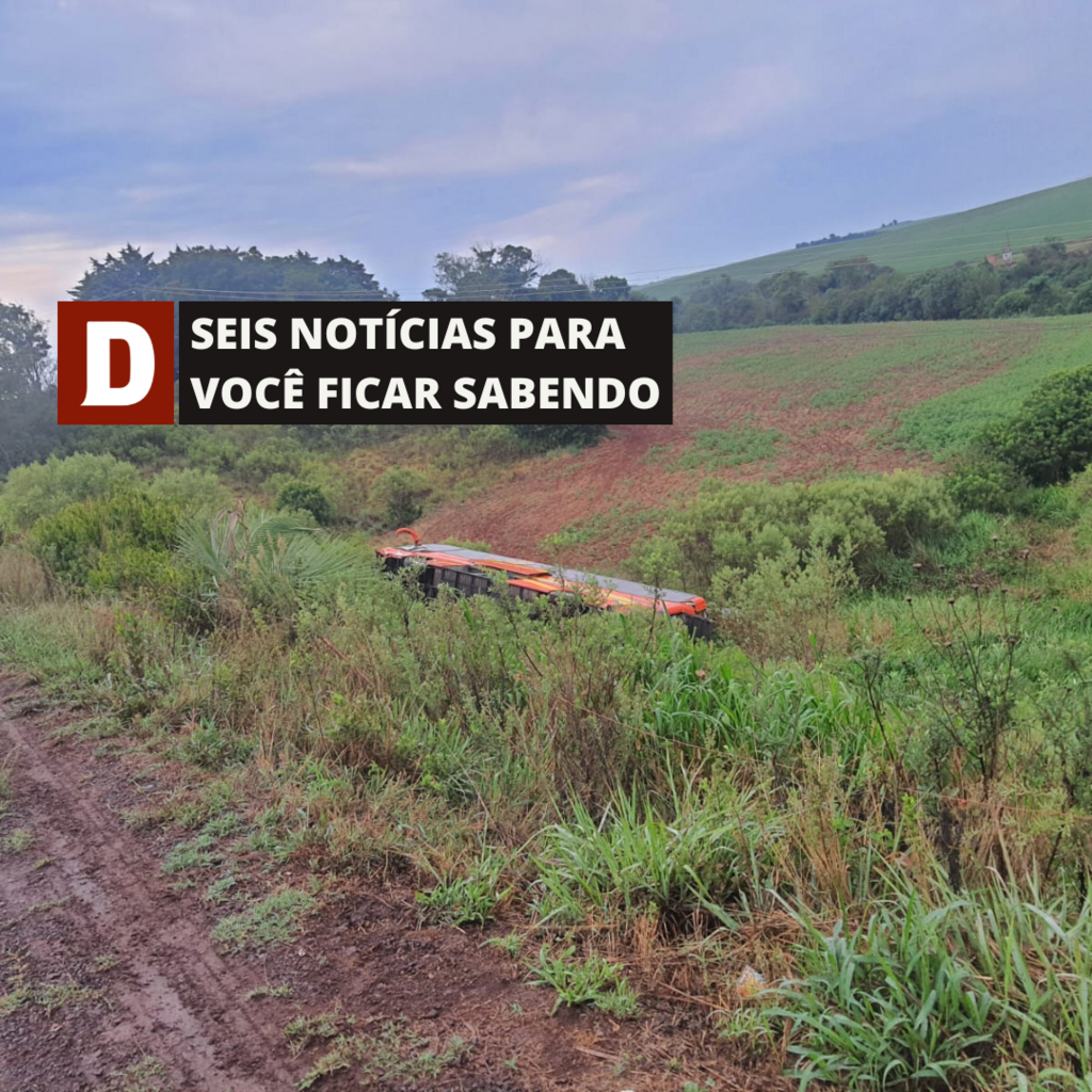 Ônibus com excursão de Santa Maria tomba em Cruz Alta e outras cinco notícias para você ficar sabendo