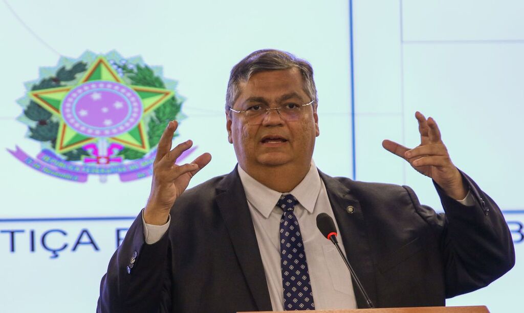 Fabio Rodrigues-Pozzebom/ Agência Brasil - Brasília (DF) -16/02/2023 0 ministro da Justiça, Flávio Dino, acompanhando do diretor-geral da Polícia Federal, Andrei Rodrigues, durante coletiva