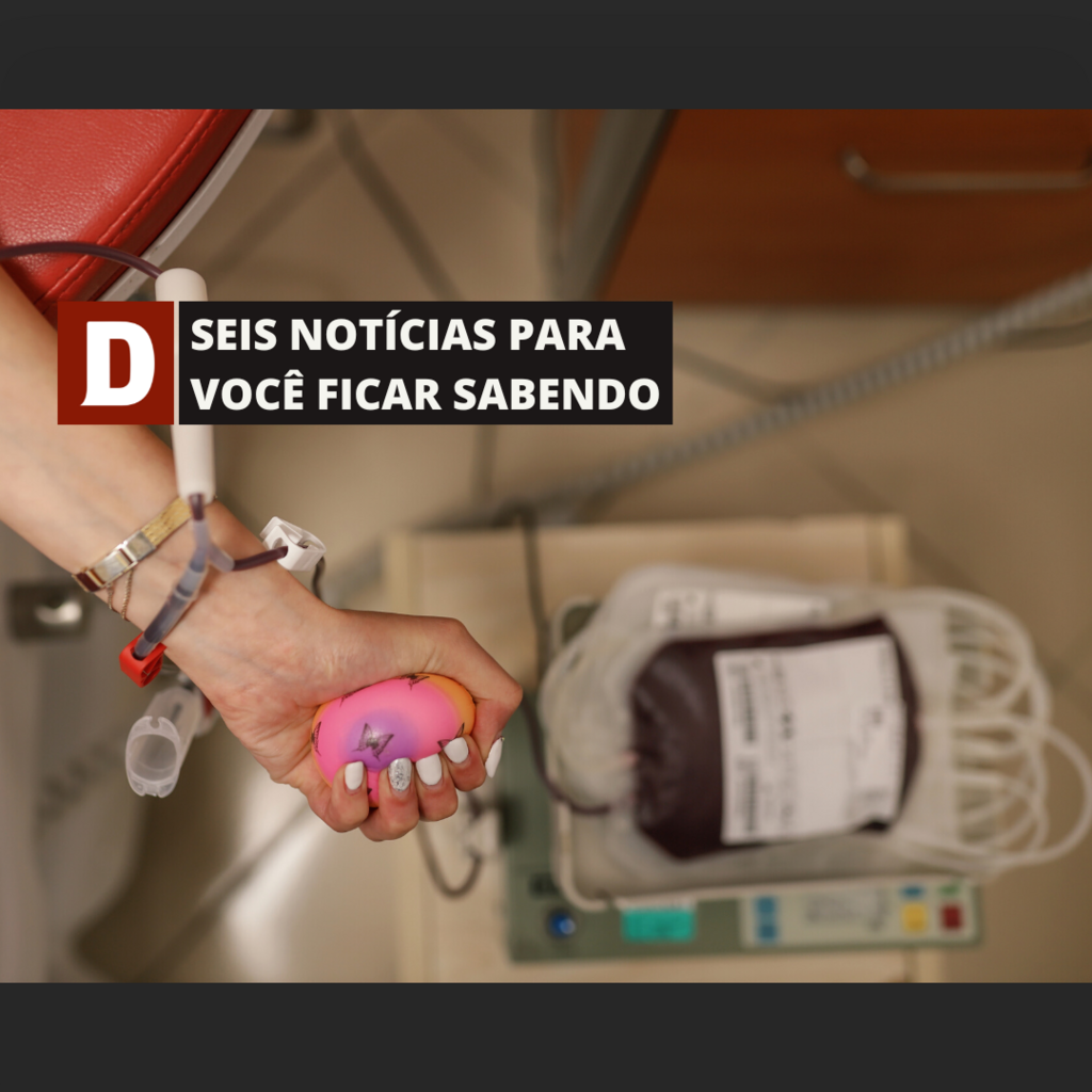 Hemocentros precisam de doação de sangue e mais 5 notícias para você ficar sabendo nesta terça