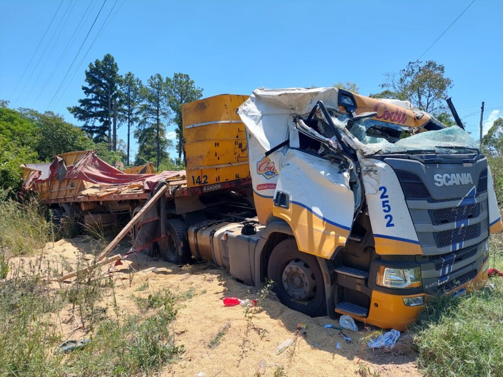 Agudo: motorista fica ferido em acidente na ERS-348