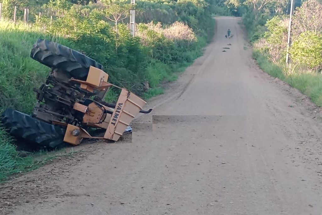 Acidente com trator deixa uma pessoa morta em Restinga Sêca