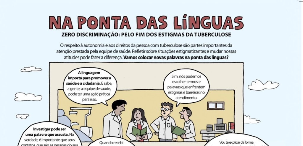 Com apoio do Ministério da Saúde, projeto lança iniciativa contra discriminação a pacientes com tuberculose