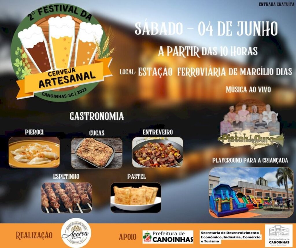Sábado tem 2º Festival da Cerveja Artesanal de Canoinhas