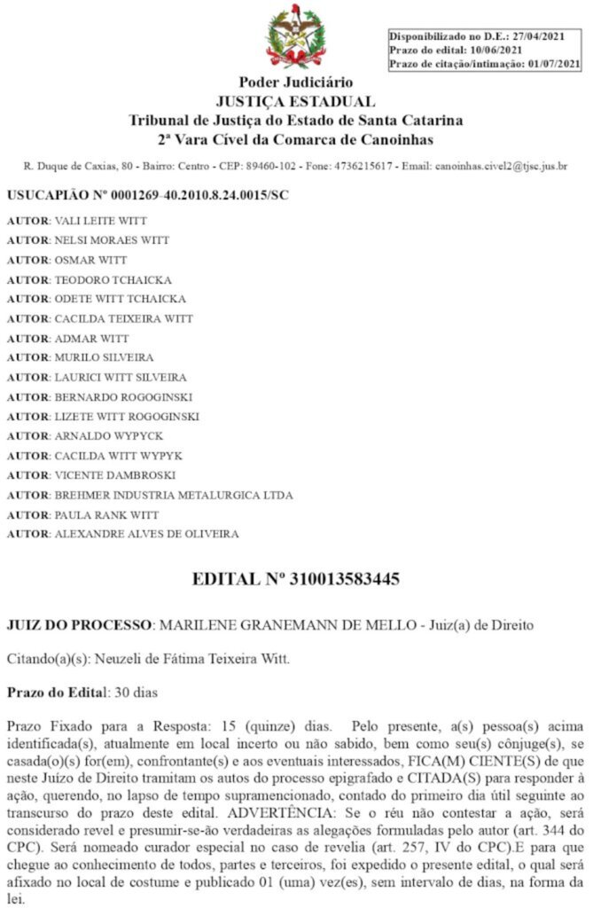 Publicidade Legal 19/05/2021 11:40