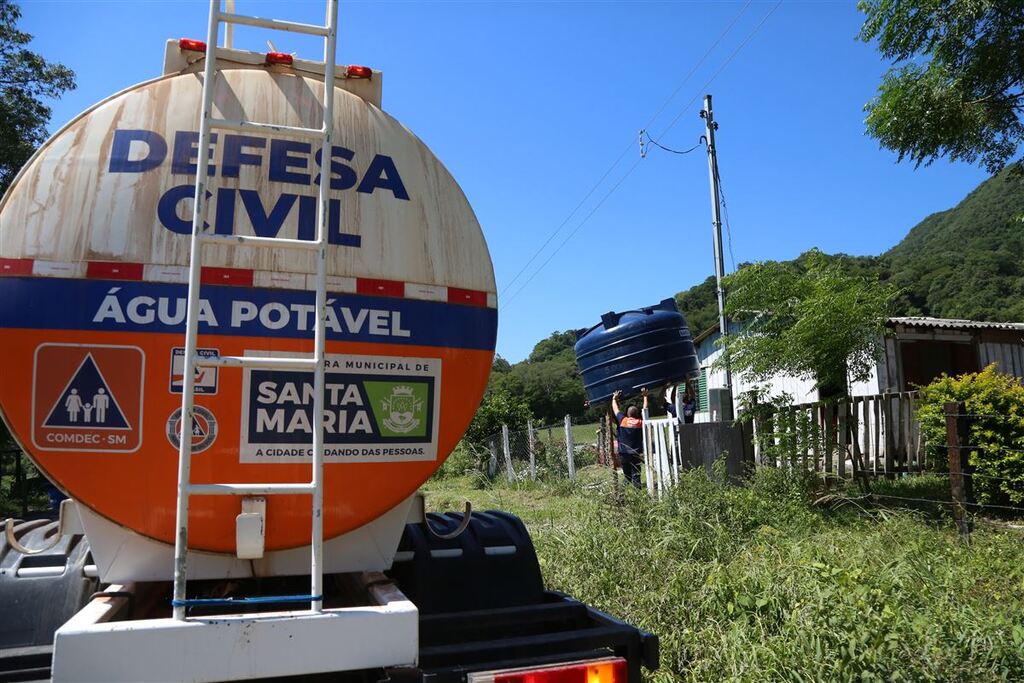 Mais de 100 pontos do interior de Santa Maria enfrentam falta de água