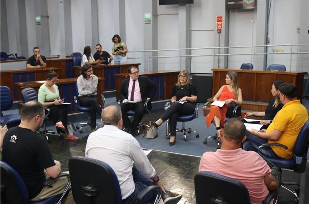 Comissão de Direitos Humanos da Câmara de Vereadores recebe delegadas para debater projetos de lei