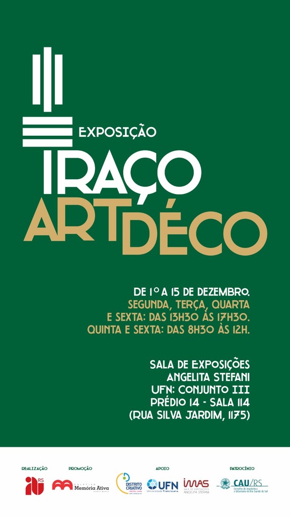 Coletivo Memória Ativa realiza exposição sobre Art Déco