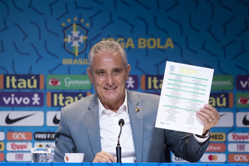 Tite anuncia os 26 convocados para a Copa do Mundo do Catar