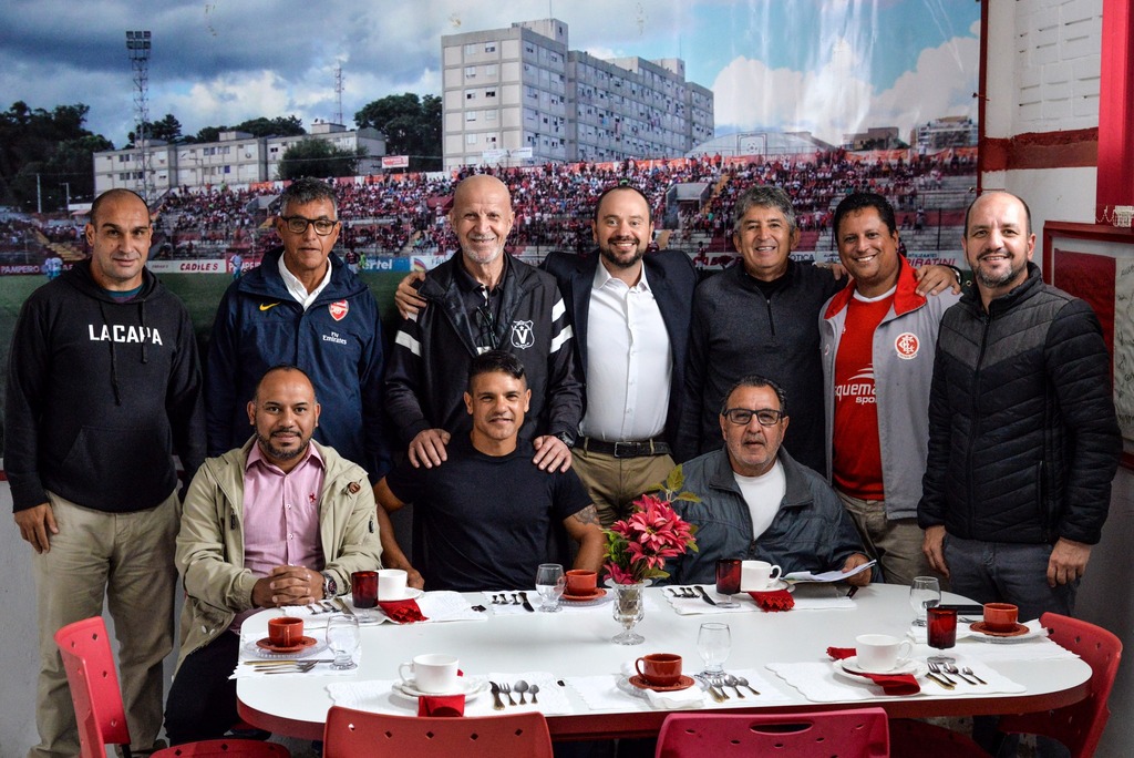 Inter-SM recebe a visita de representantes da Federação Gaúcha de Futebol