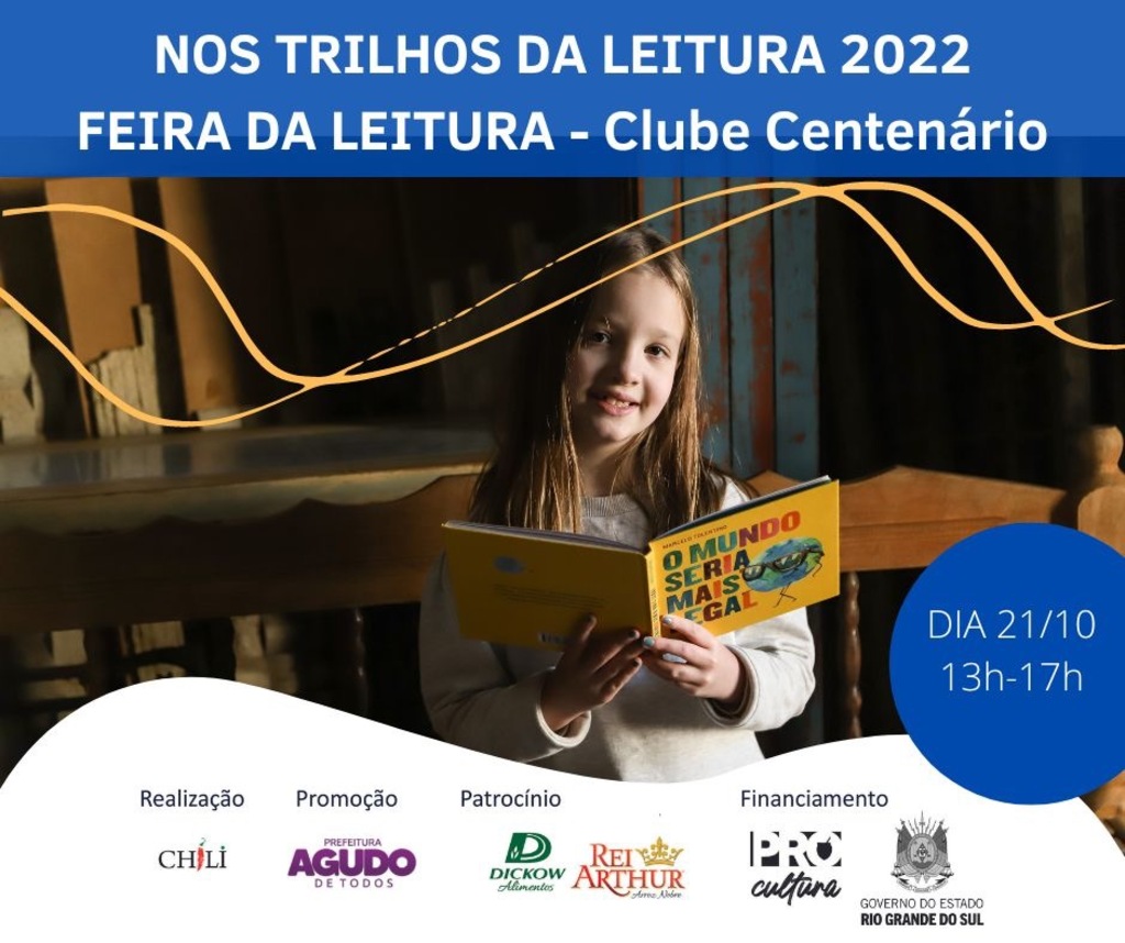 Nos Trilhos da Leitura: Agudo terá primeira Jornada de Literatura Infantojuvenil