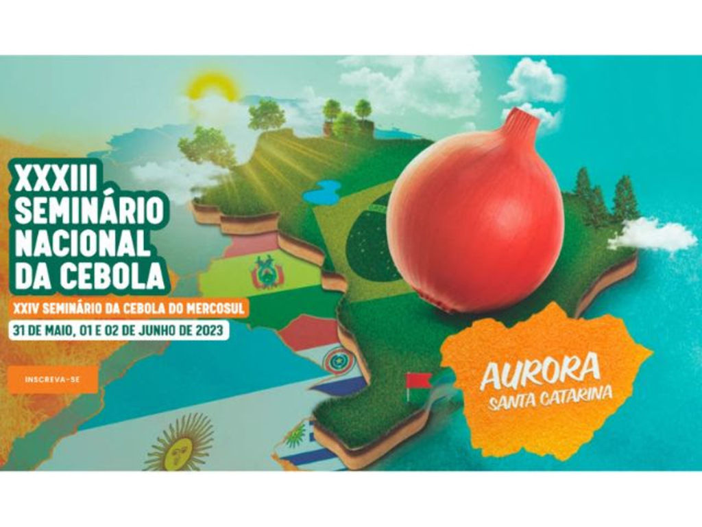 Aurora, em Santa Catarina, recebe o Seminário Nacional da Cebola, entre 31 de maio e 2 de junho