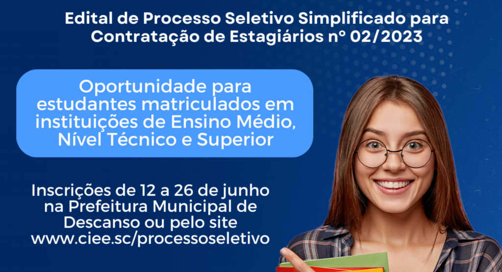 Prefeitura lança edital de processo seletivo para estagiários 2023