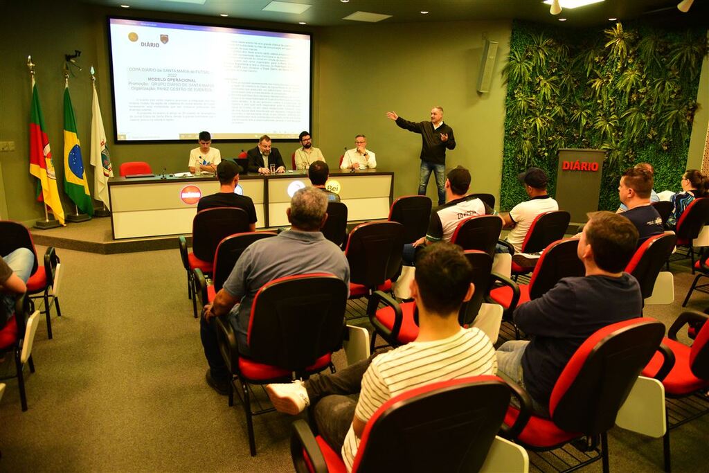 Congresso técnico da 1ª Copa Diário de Futsal ocorre nesta sexta-feira