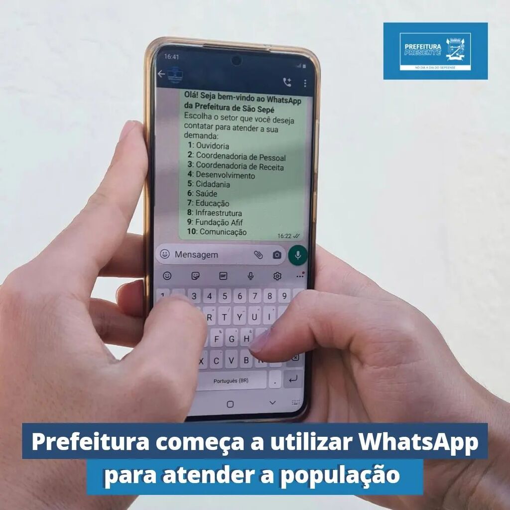 Prefeitura de São Sepé começa a utilizar o WhatsApp para atender a população