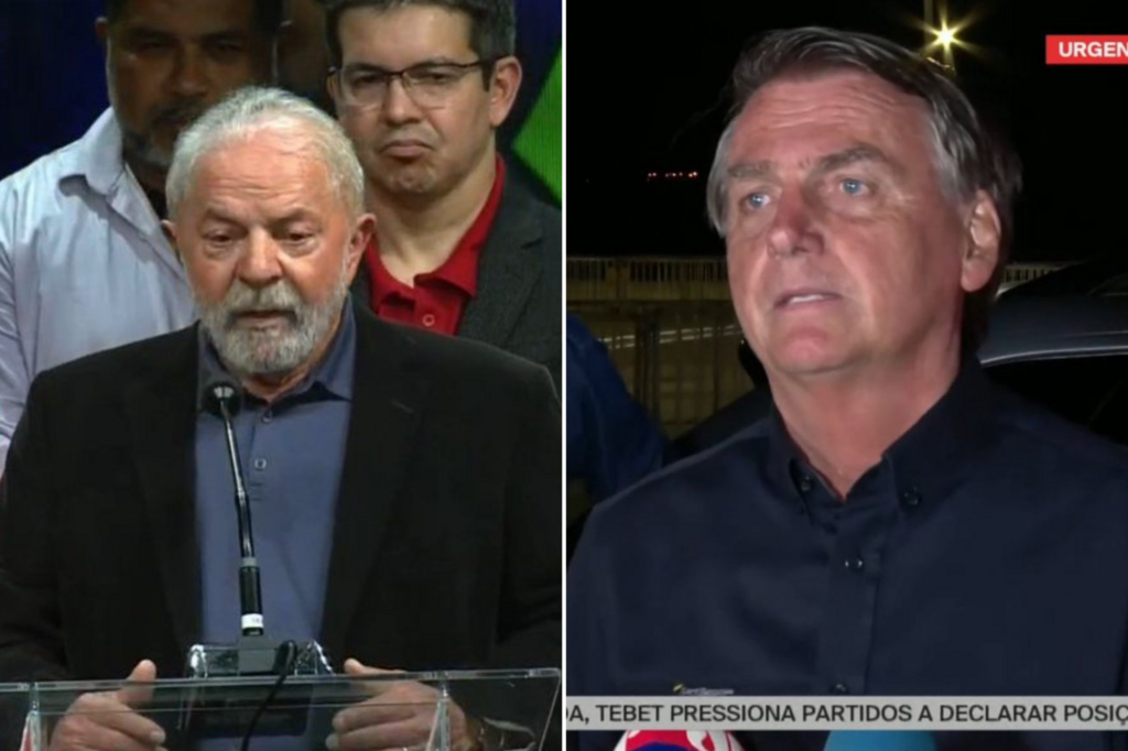 Veja o que falaram Lula e Bolsonaro após o resultado do primeiro turno