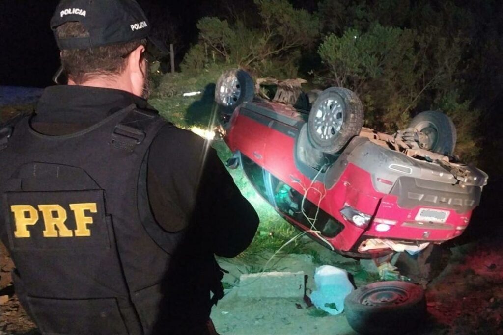 Homem é preso pela Polícia Rodoviária Federal após perseguição na BR-290 em São Gabriel