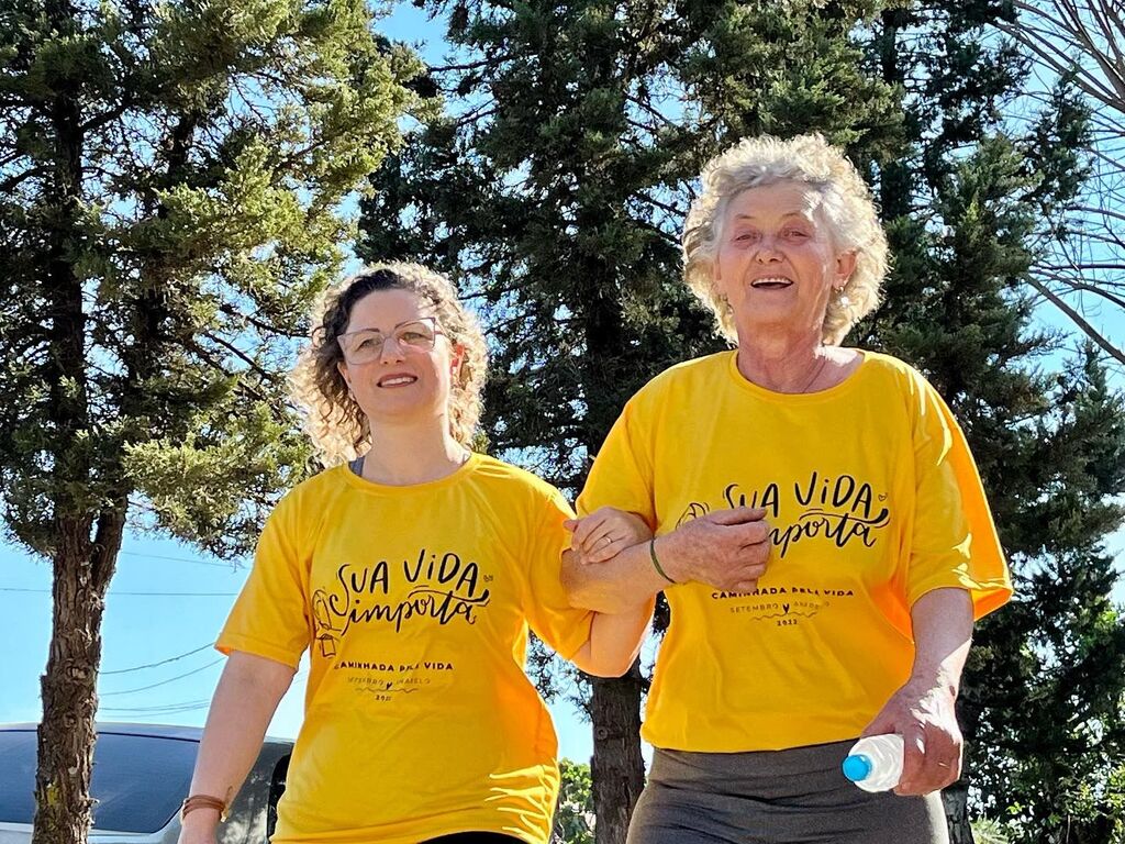 “Caminhada pela Vida” mobiliza comunidade pelo Setembro Amarelo em Agudo