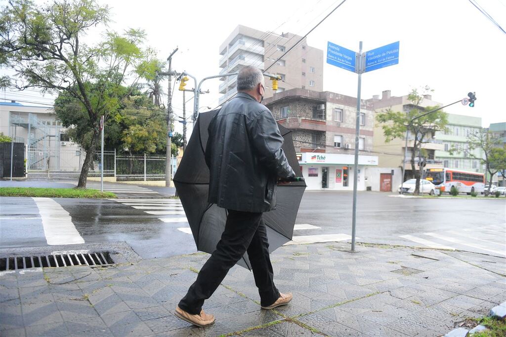 Acumulados da chuva atingem a marca dos 35mm, mas não causam estragos em Santa Maria