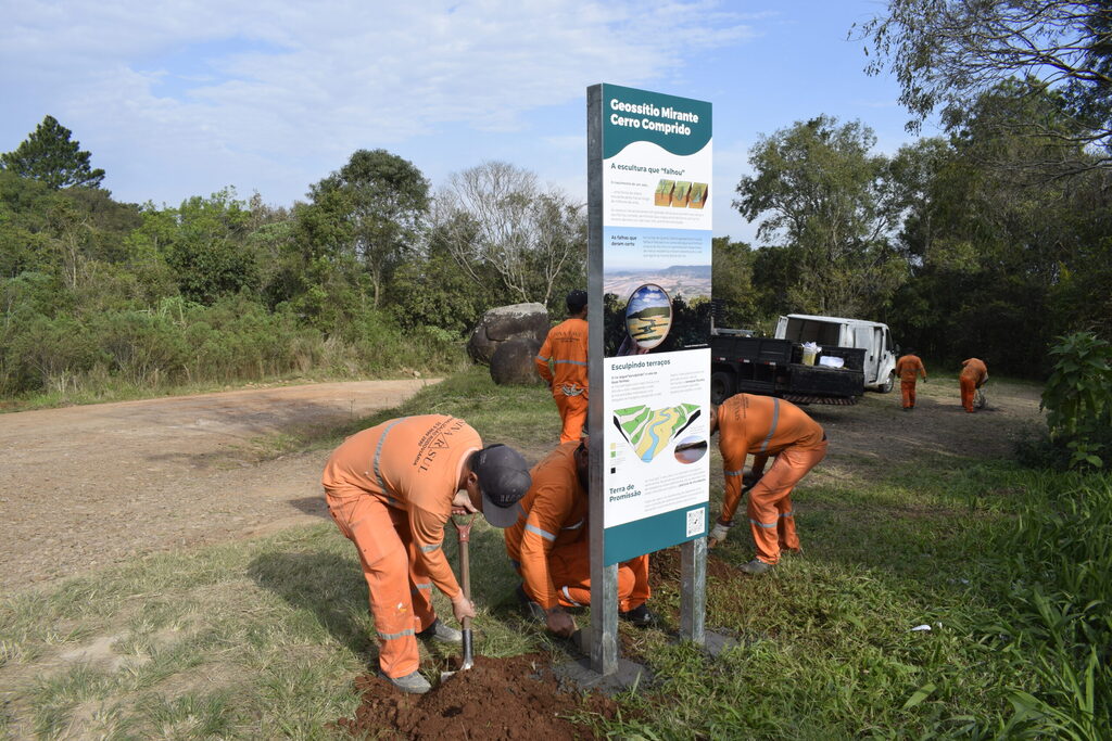 Pontos turísticos recebem sinalização do Geoparque Quarta Colônia