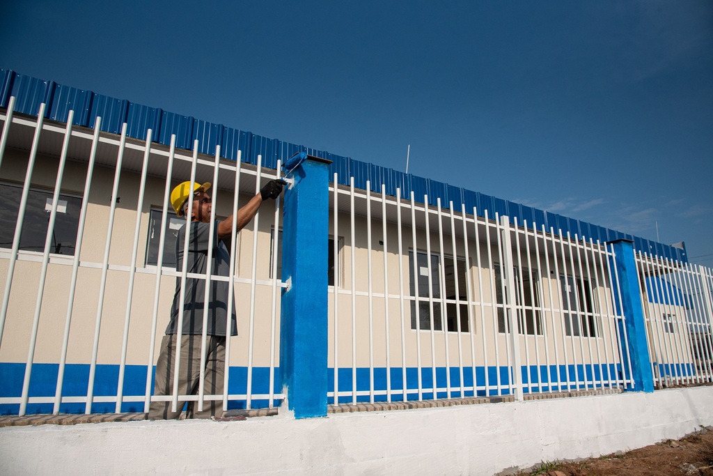 Obra de creche do ProInfância, na Vila Maringá, entra em etapa final 