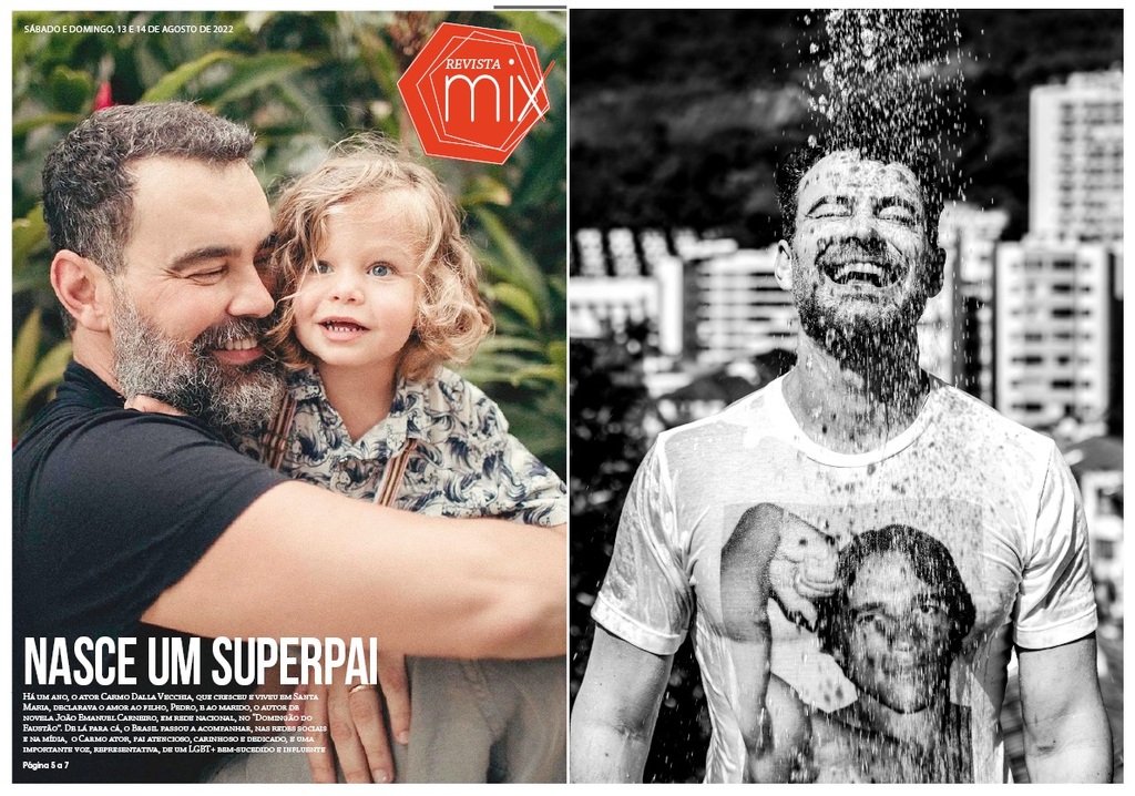 Cassiano Cavalheiro: Carmo Dalla Vecchia fala sobre paternidade e representatividade na Revista MIX