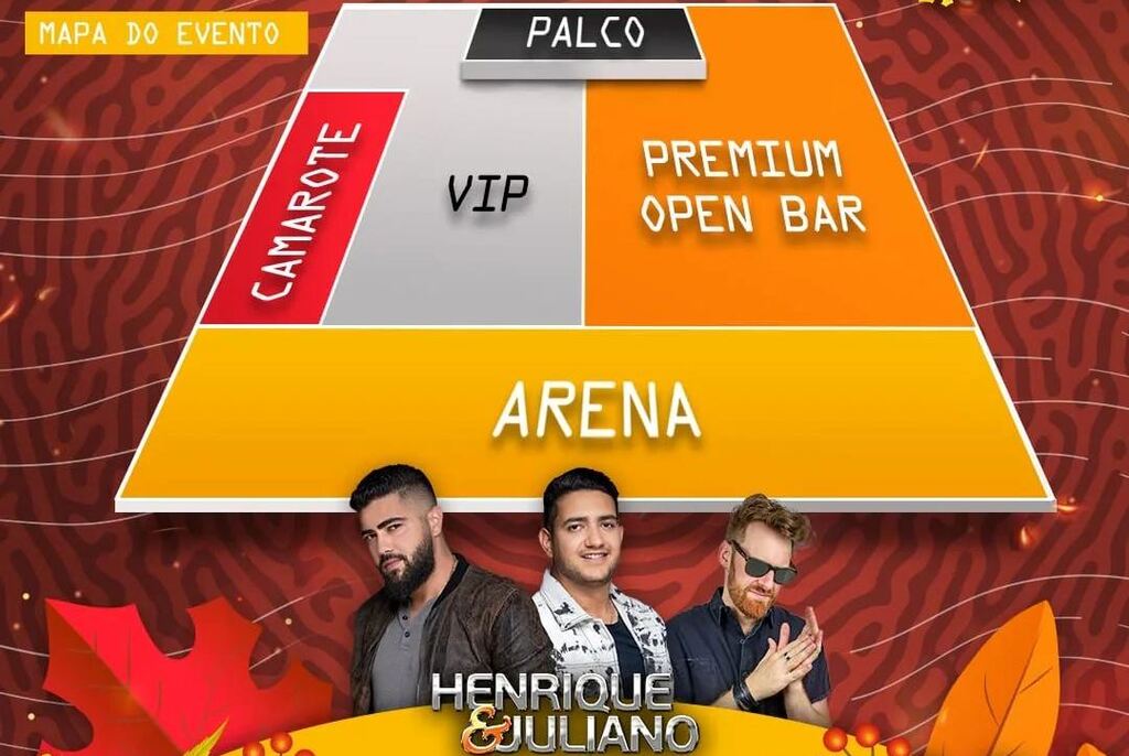 Cassiano Cavalheiro: começam as vendas de ingressos para show de Henrique e Juliano em Santa Maria. Confira setores e valores