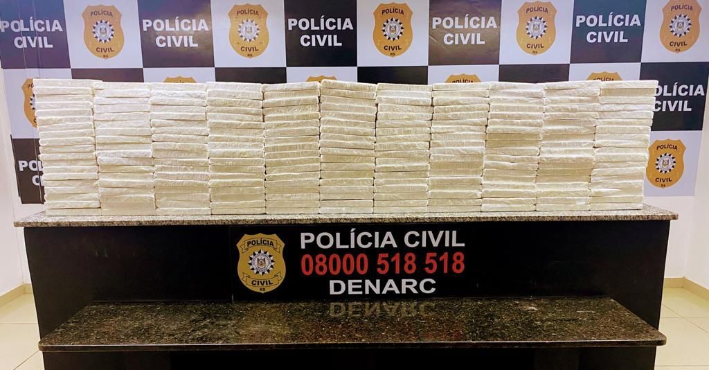 Polícia Civil faz a maior apreensão de cocaína do ano no Estado e gera prejuízo estimado de R$ 7 milhões para criminosos