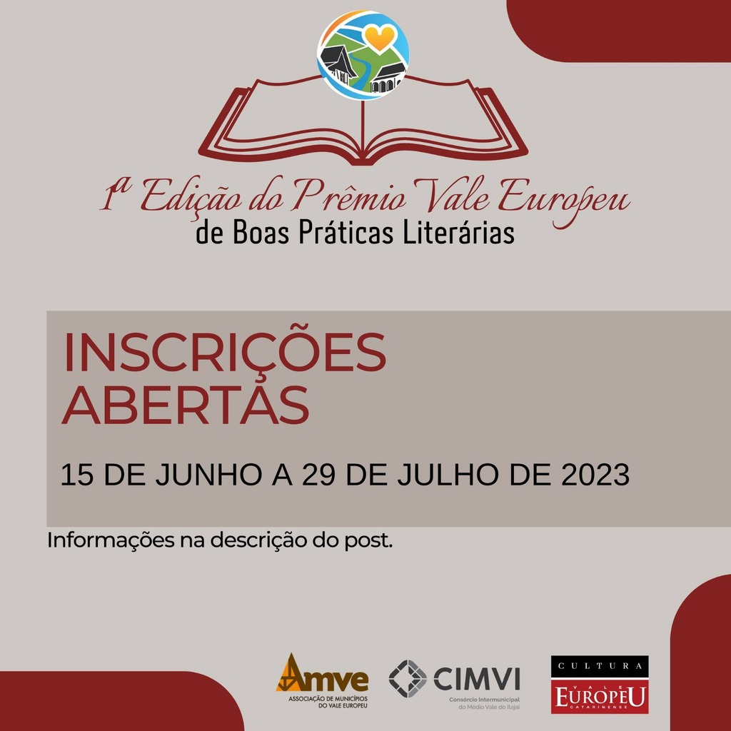 PRÊMIO DE BOAS PRÁTICAS LITERÁRIAS – Vale Europeu