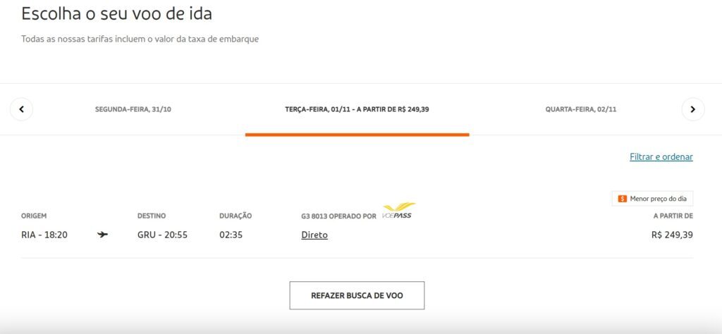 Suspensão de voo de Santa Maria para Guarulhos foi só falha no site