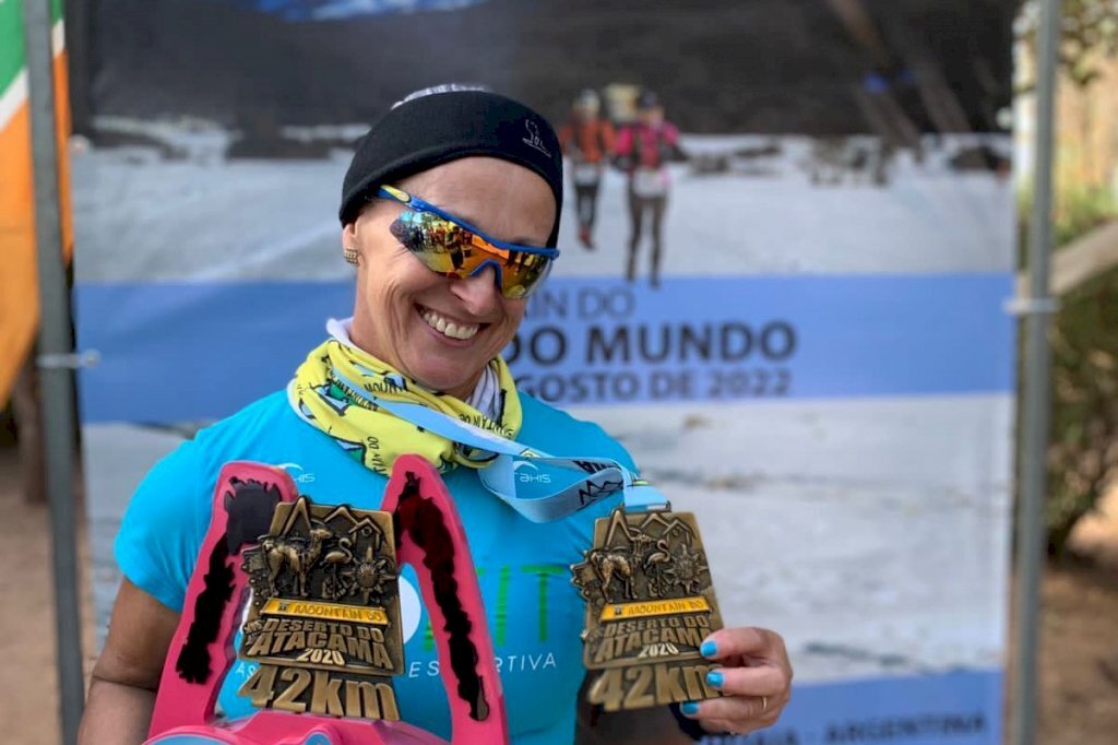 Atleta de Santa Maria vence corrida no deserto do Chile