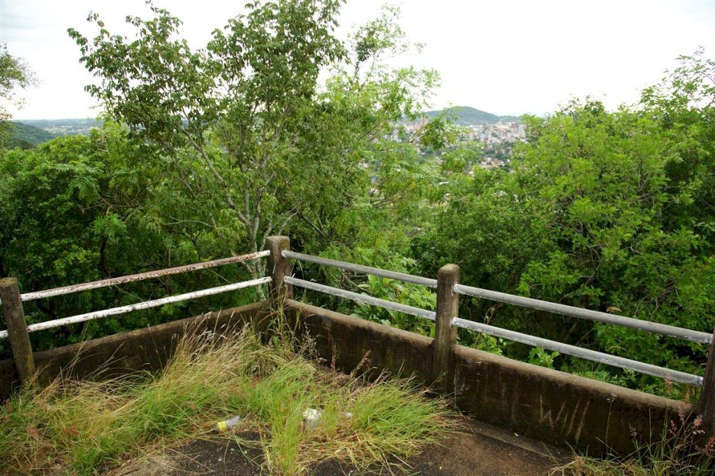 Monumento ao Ferroviário tem sinais de abandono e vista prejudicada por vegetação