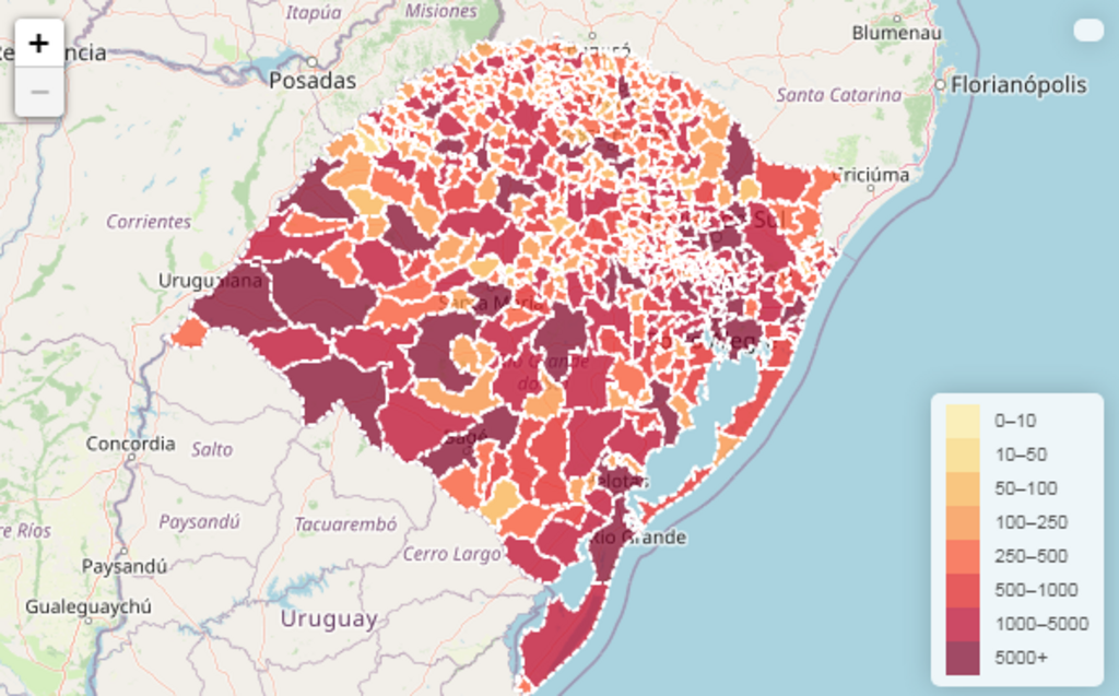 RS tem 929 novos casos e mais 20 mortes em decorrência da Covid-19