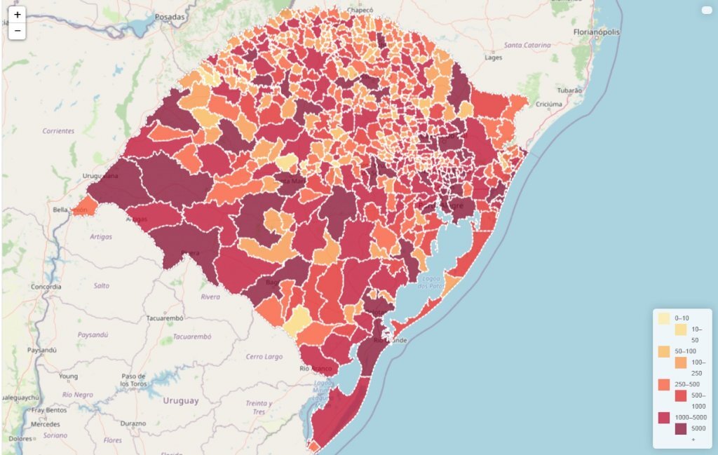 Rio Grande do sul registra mais 28 óbitos associados à Covid-19 neste domingo