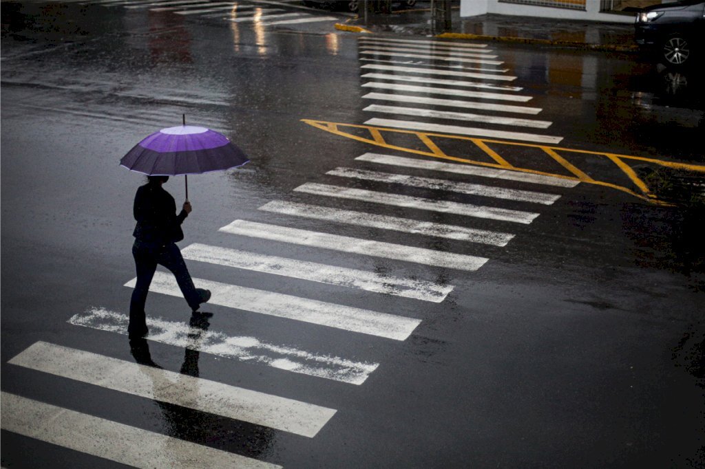 Previsão é mais chuva e frio durante a semana em Santa Maria