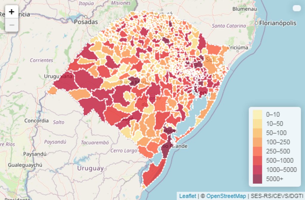 Estado tem  2.294 novos casos da Covid-19 e mais 31 óbitos