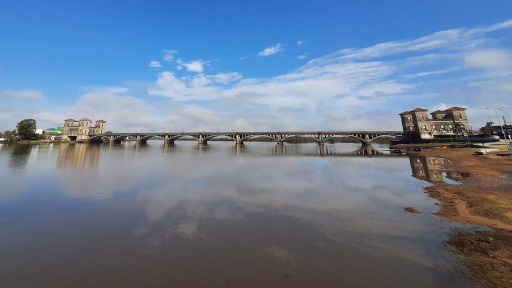 Foto: Douglas Dutra - DP - Jaguarão e a uruguaia Rio Branco já são ligadas pela ponte Barão de Mauá, inaugurada em 1930