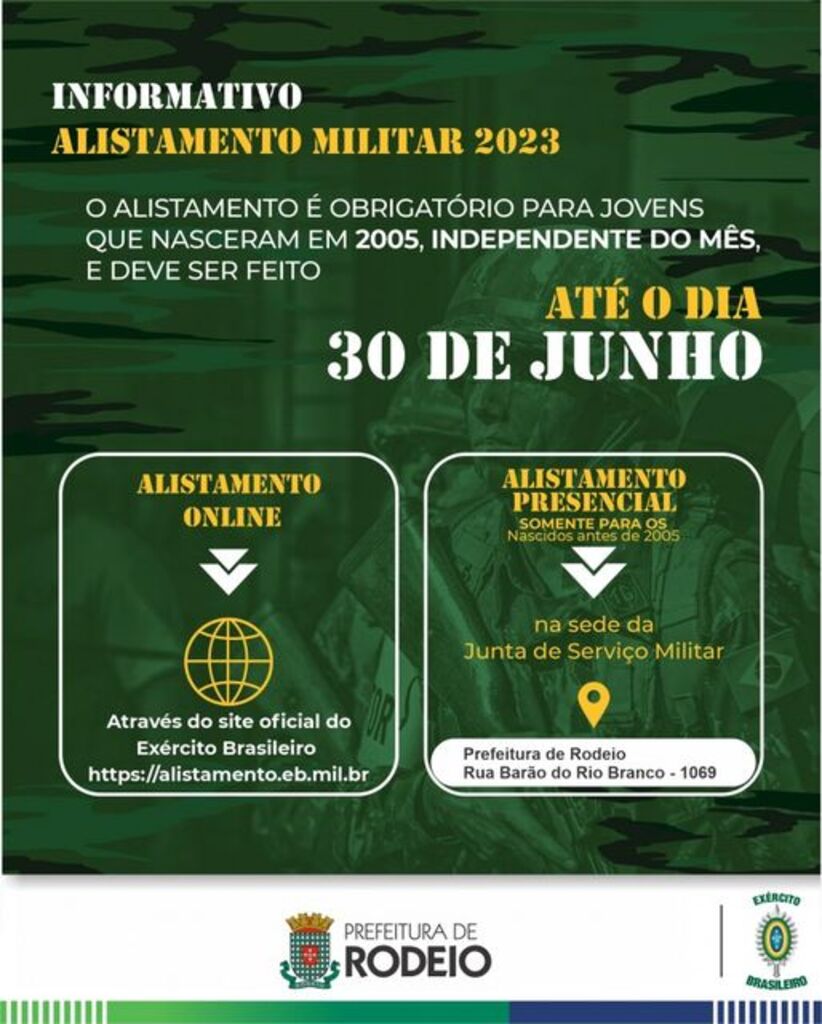INFORMAÇÕES IMPORTANTES!