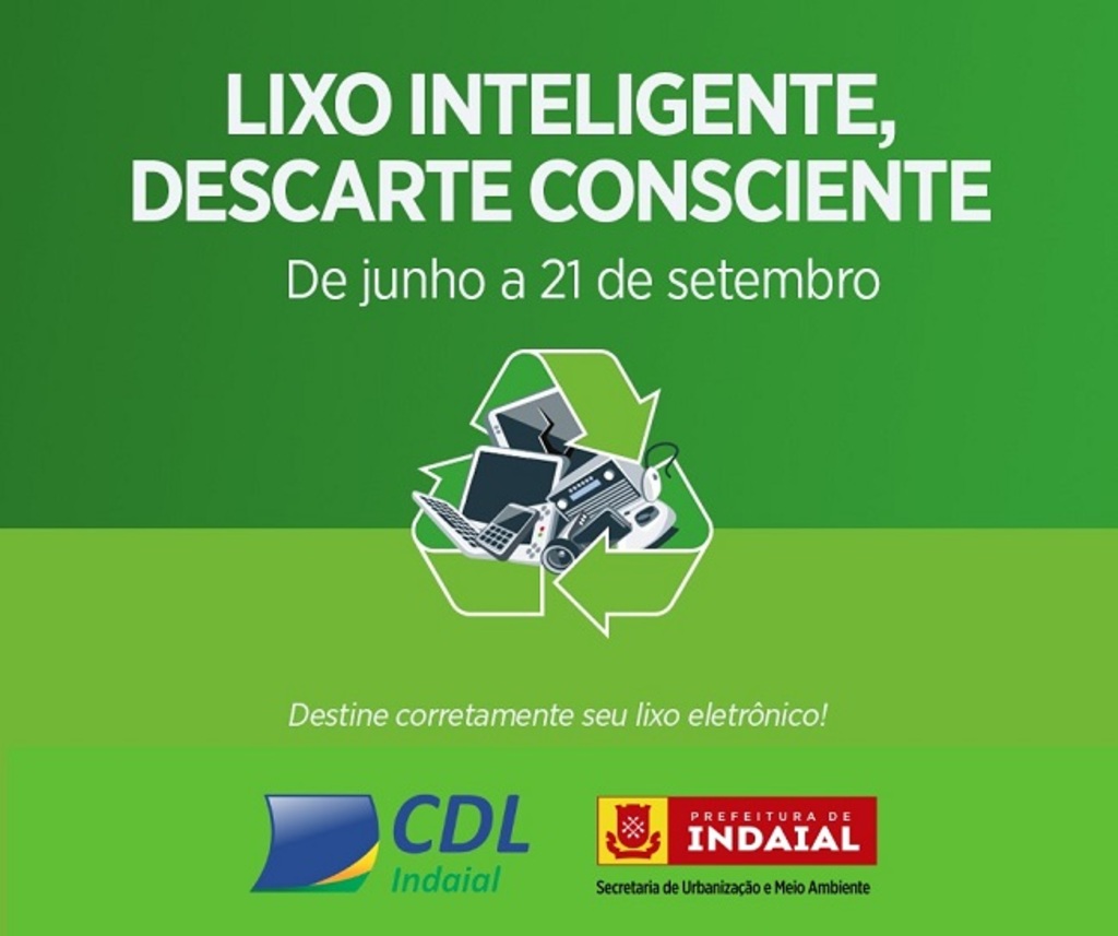Campanha incentiva o descarte de lixo eletrônico no município de Indaial