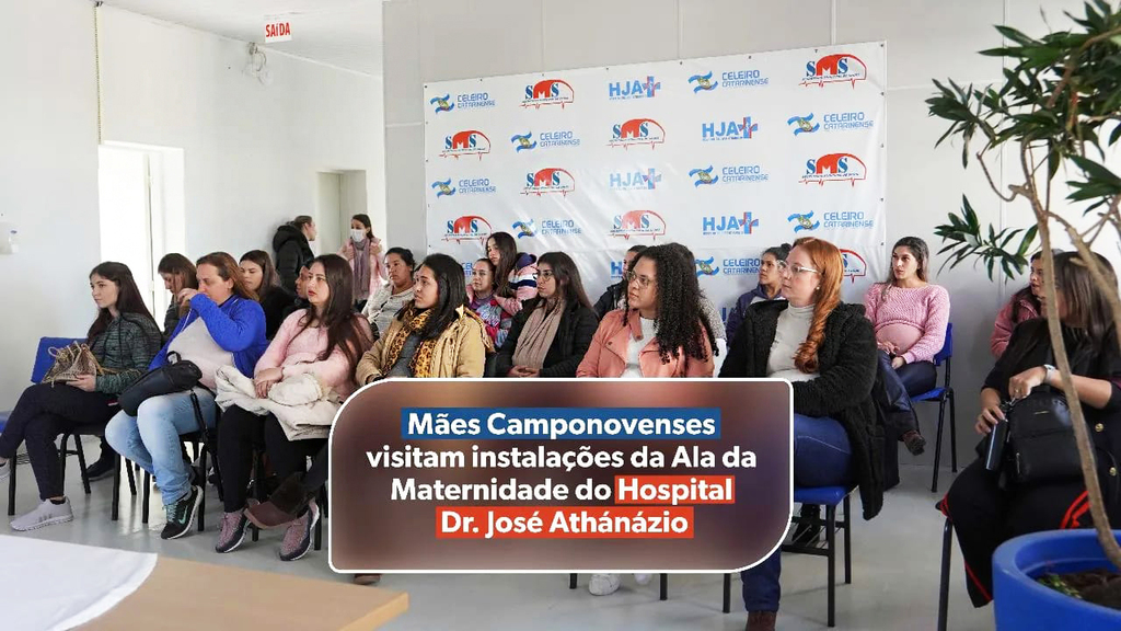 Grupo de Mães Camponoveses visita Ala da Maternidade do hospital Dr. José Athanázio