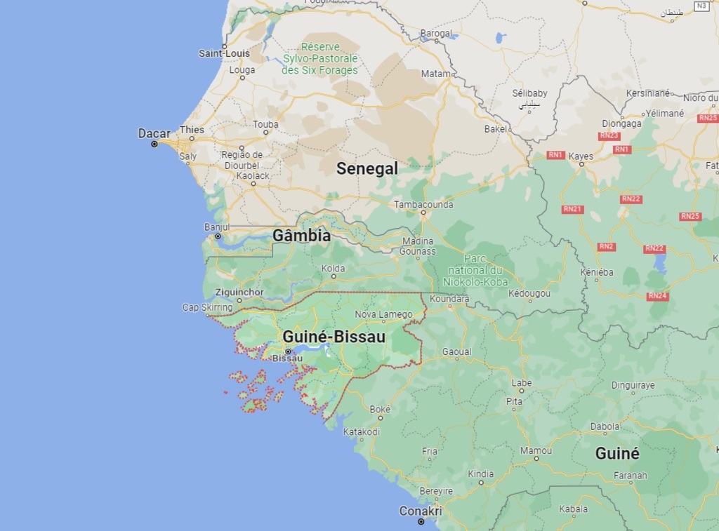 Foto: Google Maps - Criança de 11 meses nasceu em Guiné-Bissau, país na África Ocidental (veja no mapa) e veio para a cidade em fevereiro deste ano