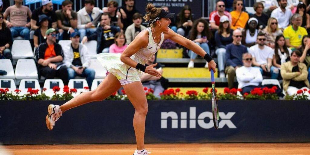 Bia Haddad e Thiago Monteiro nas quadras de Wimbledon