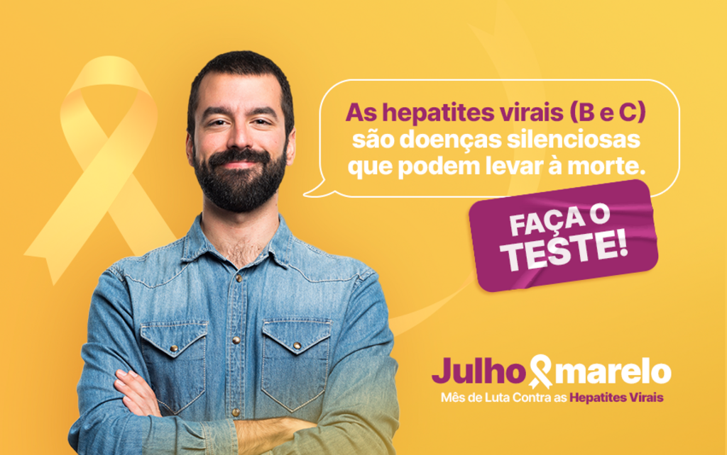 JULHO AMARELO: SAÚDE ALERTA PARA IMPORTÂNCIA DA TESTAGEM PARA DIAGNÓSTICO PRECOCE E TRATAMENTO DAS HEPATITES VIRAIS