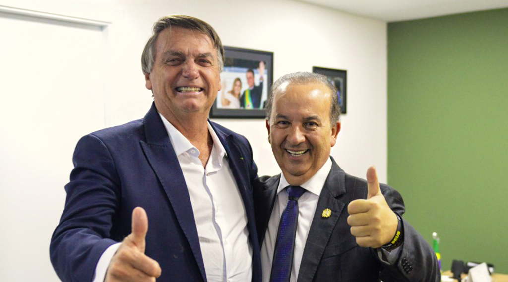 Jorginho Mello conversa com Bolsonaro em Brasília