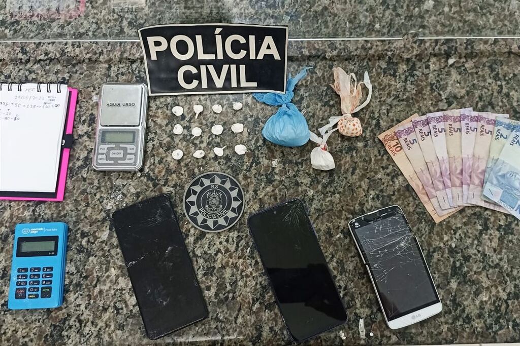 Trio é preso em flagrante por tráfico de drogas em Rosário do Sul