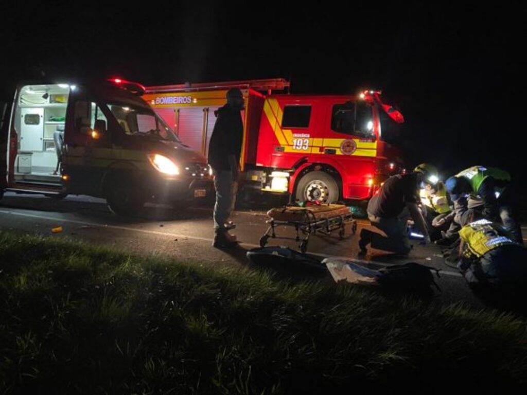 Motociclista sofre amputação após acidente de trânsito na BR-280, em Irineópolis