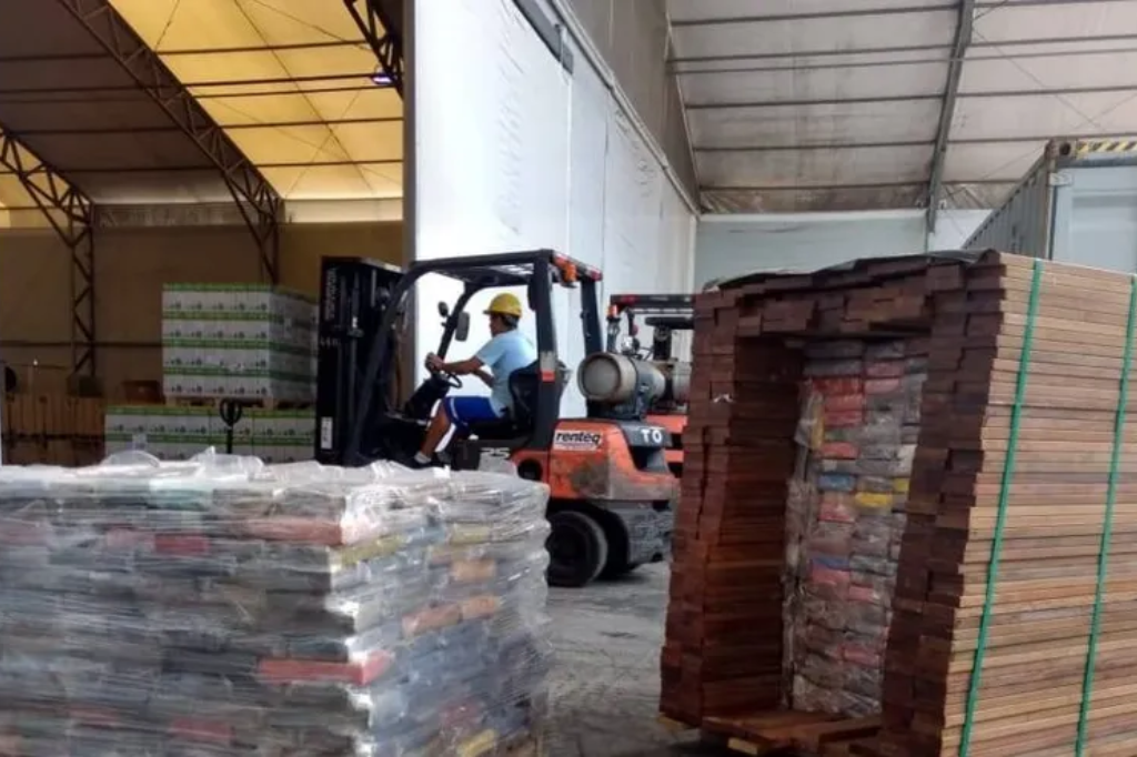 Foto: Receita Federal - Operação mira tráfico internacional de drogas em containers no Porto de Paranaguá