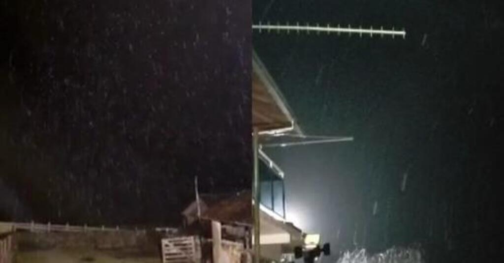 SC registra primeira neve do inverno em 2023