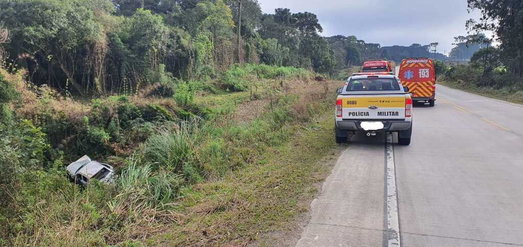 Acidente de trânsito deixa vítima fatal na Rodovia SC - 114 em Palmeira