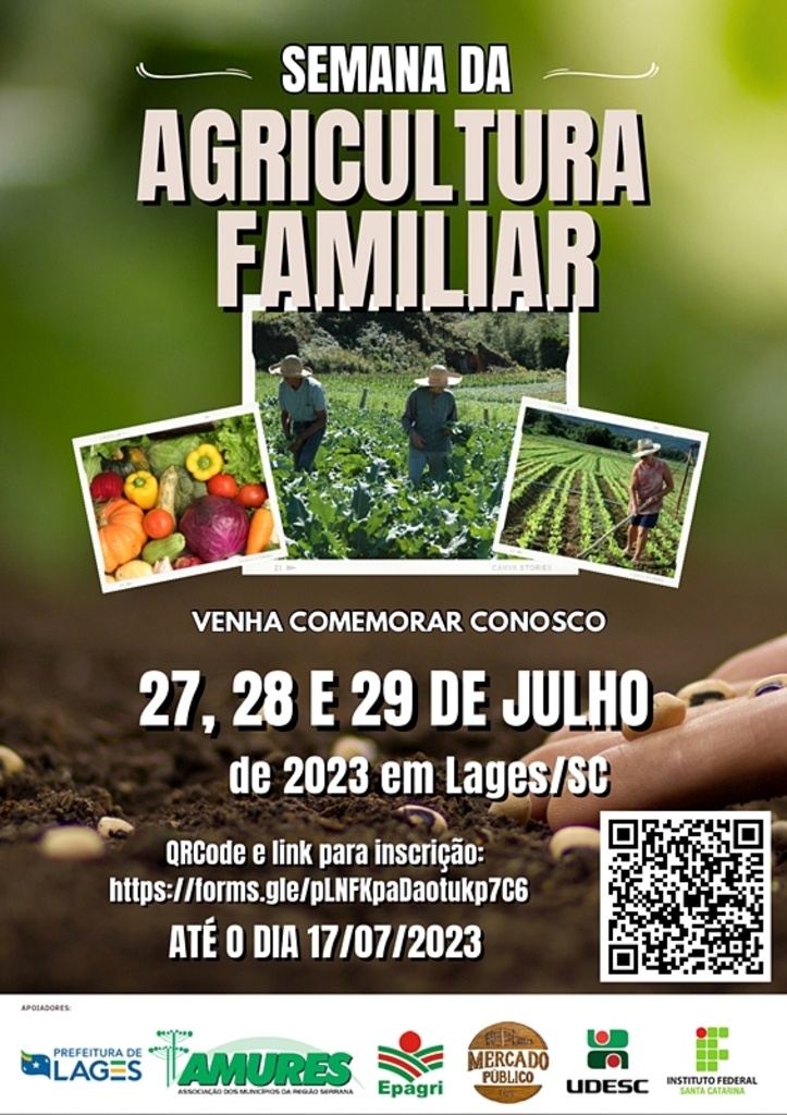 I Semana da Agricultura Familiar terá palestras, feira e programação cultural