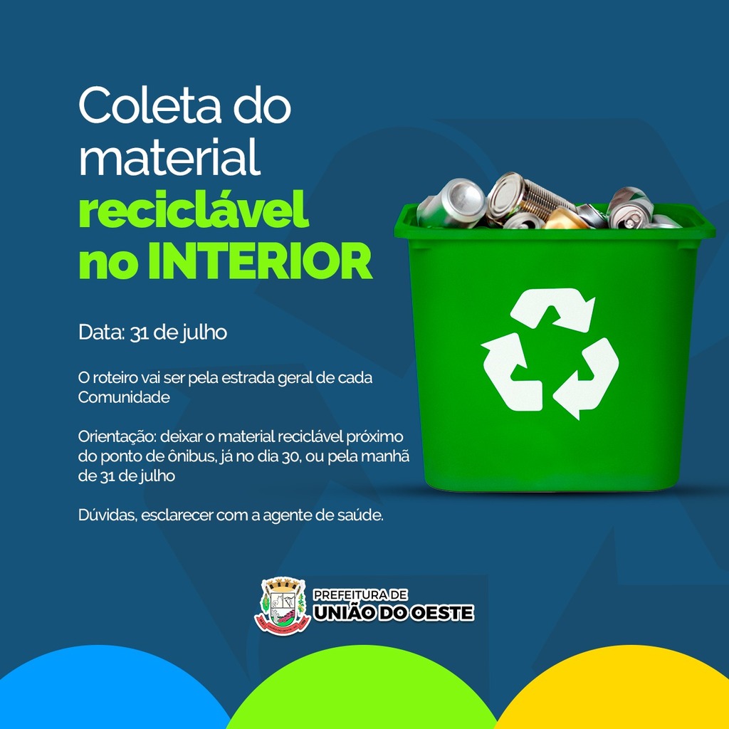 Coleta e destinação de lixos recicláveis